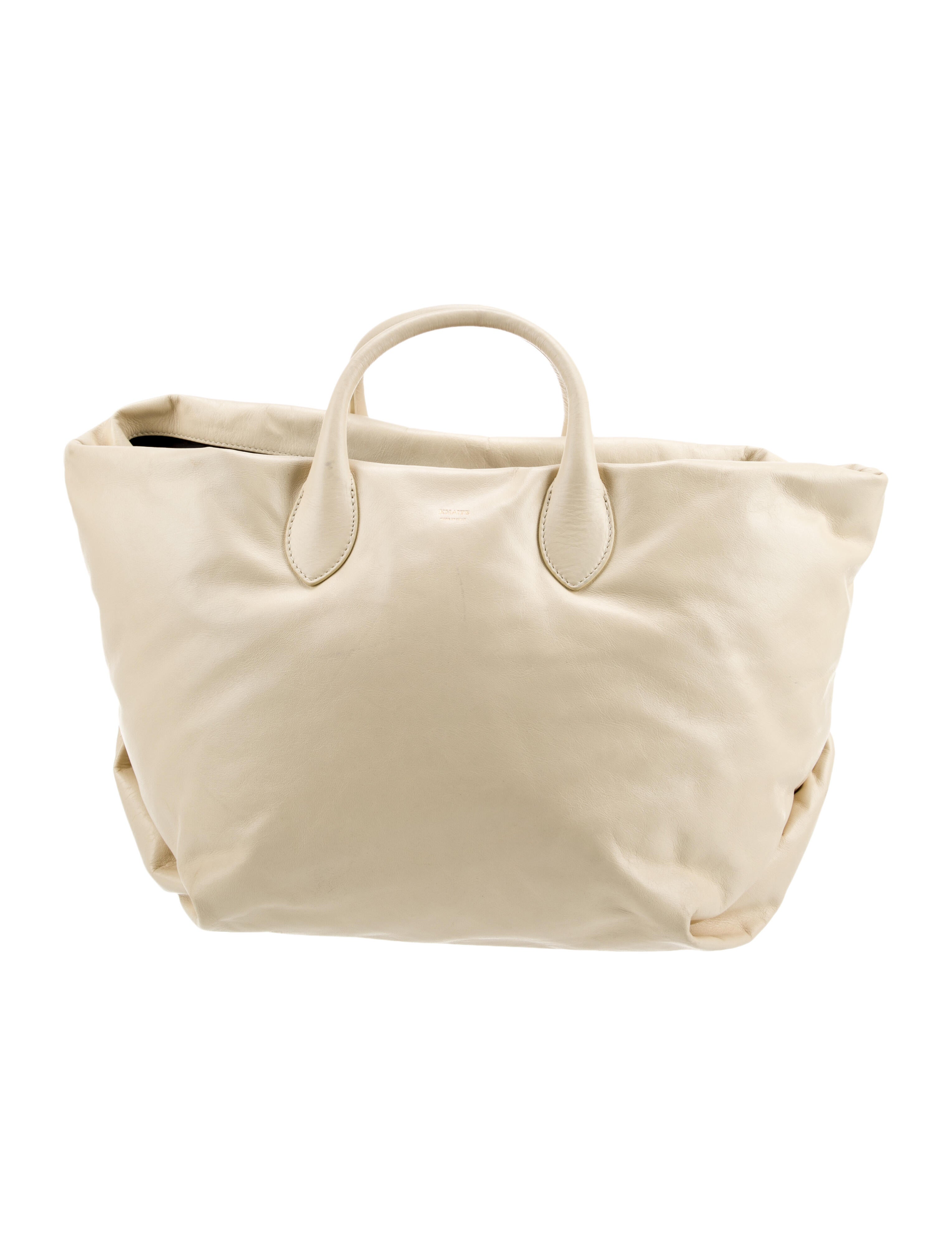 Khaite Leather Top Handle Bag