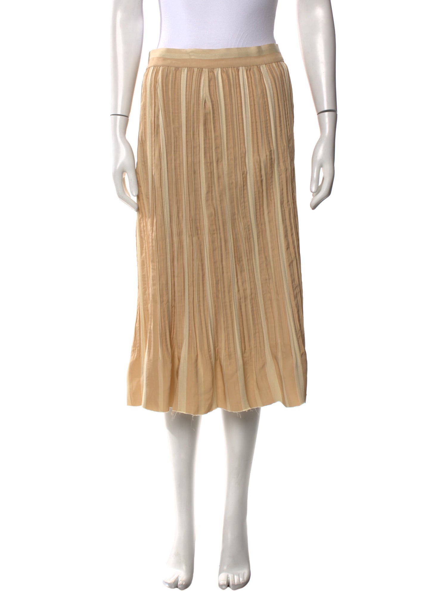 Khaite Grosgrain Trim Knee-Length Skirt