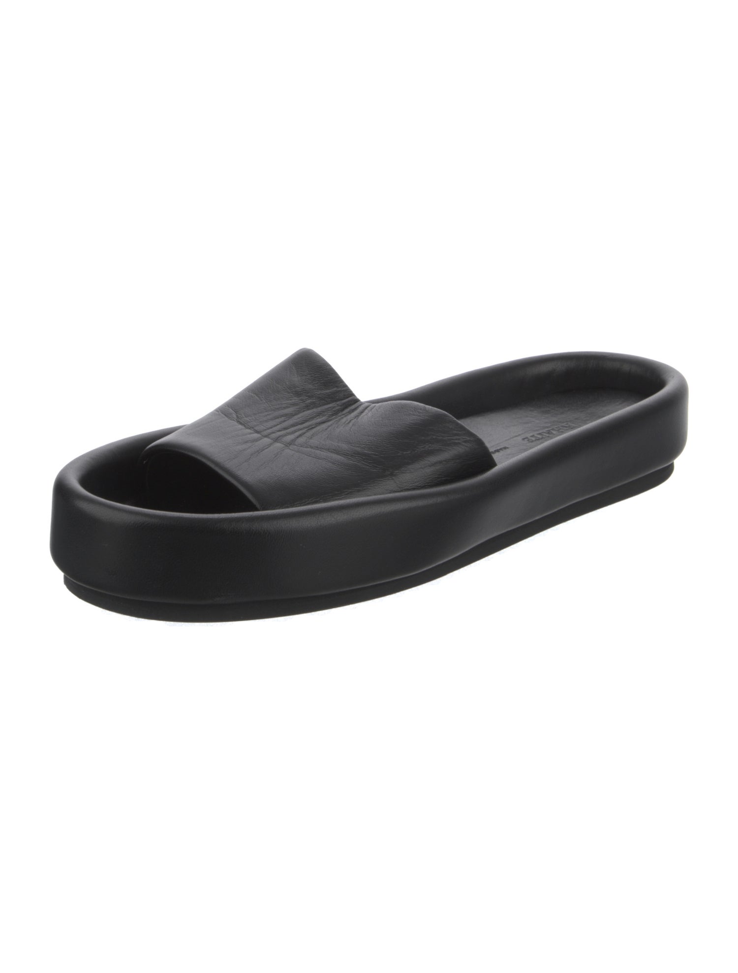 Khaite Leather Slides