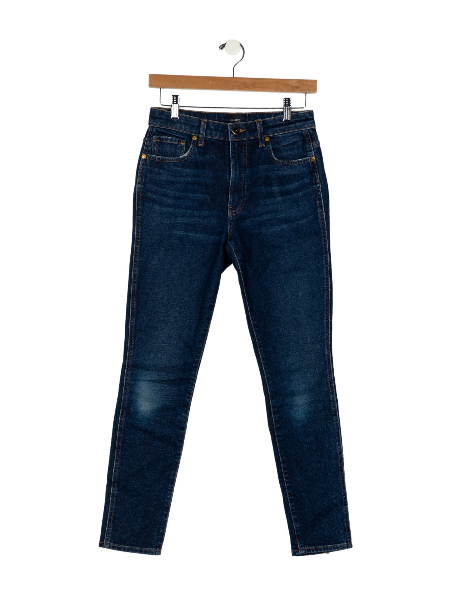 Khaite Mid-Rise Skinny Leg Jeans