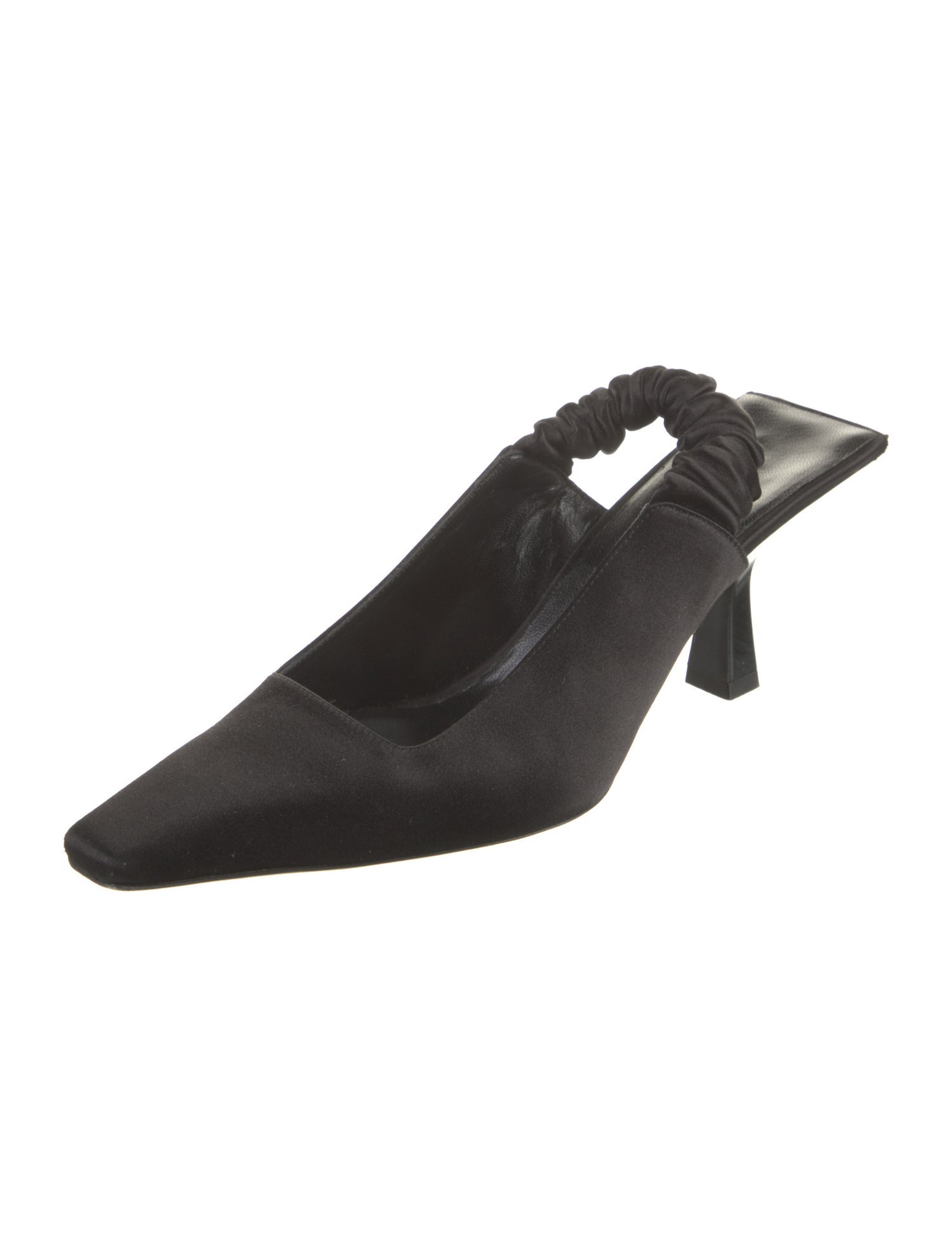 Khaite Satin Slingback Pumps