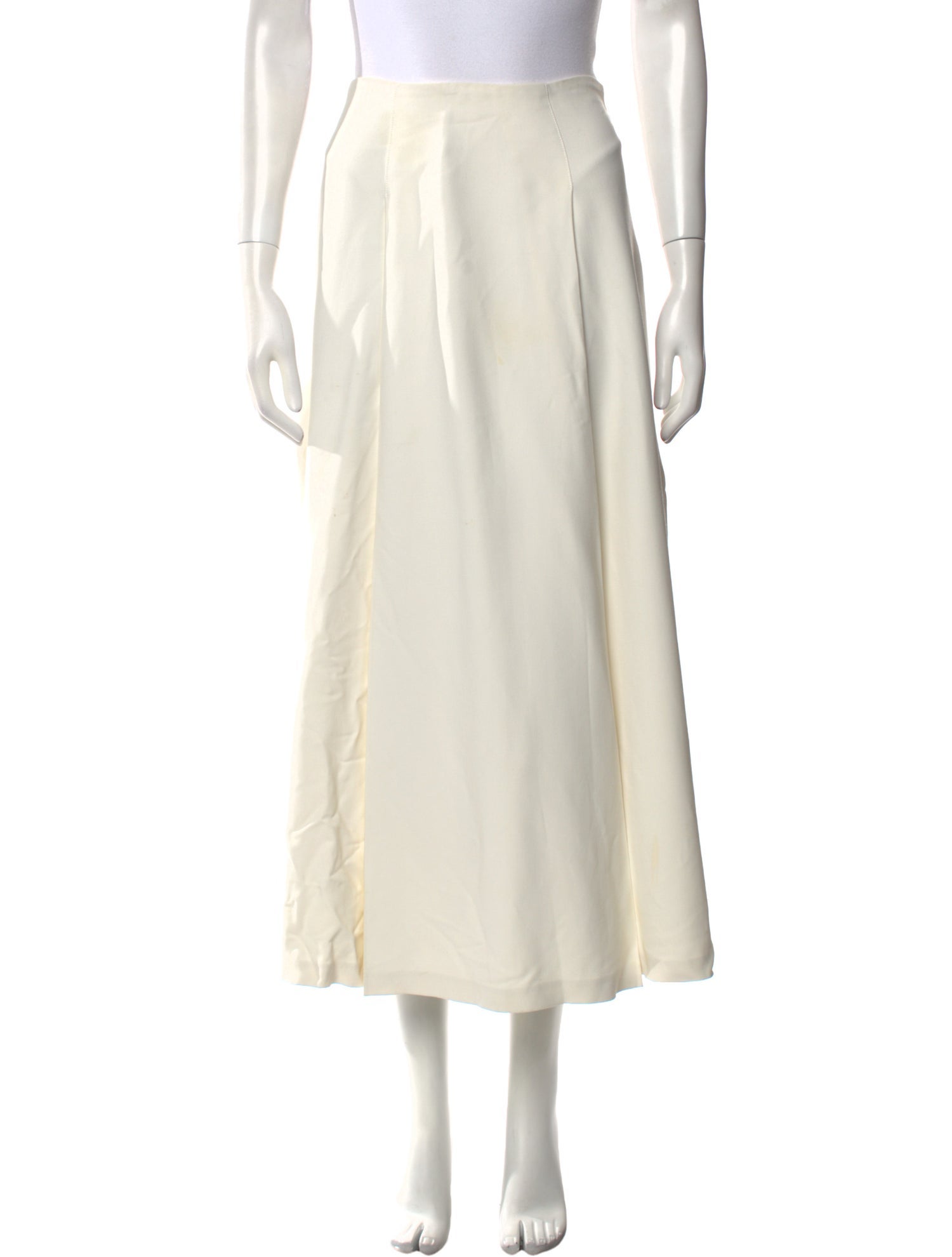 Khaite Pleated Accents Midi Length Skirt