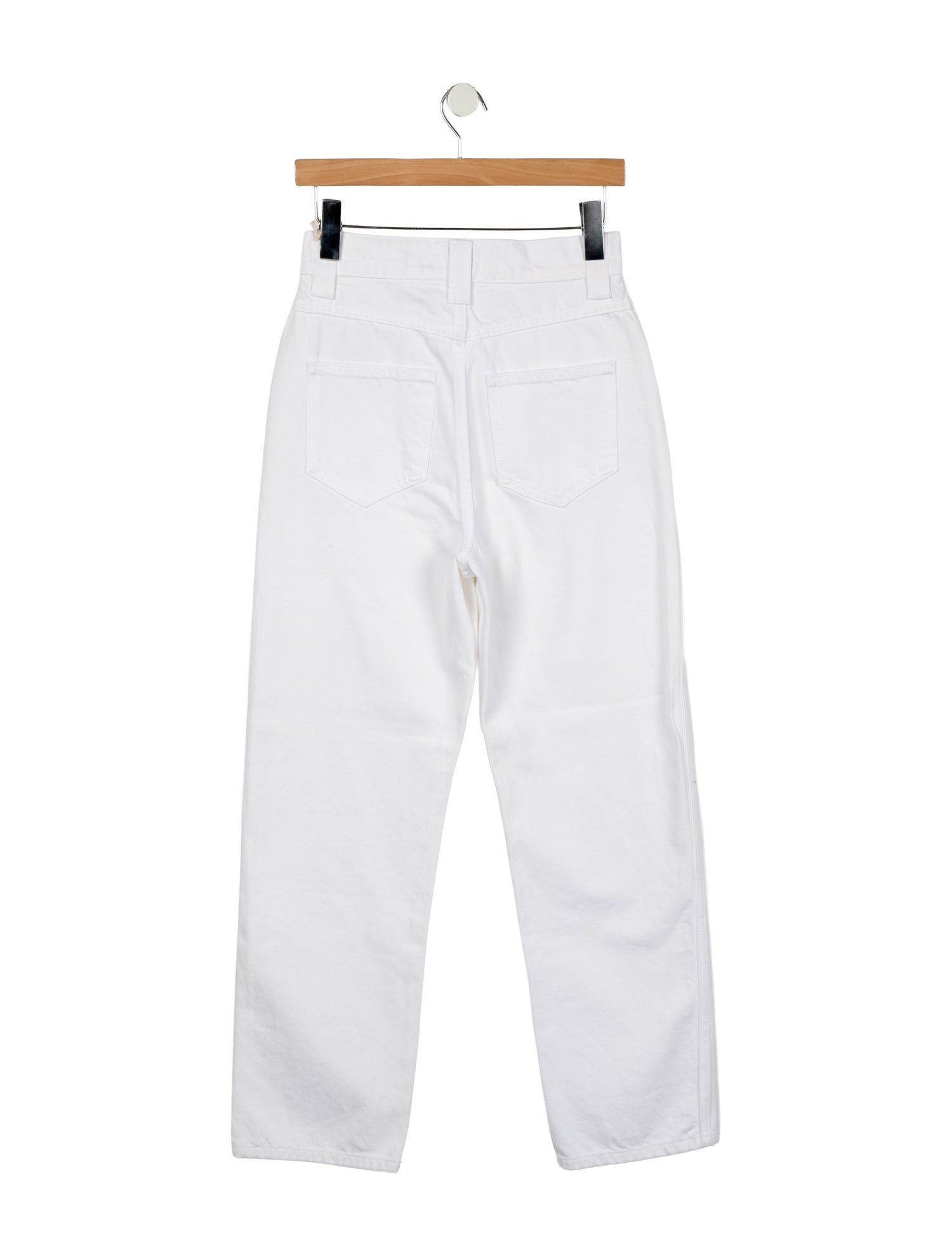 Khaite High-Rise Straight Leg Jeans