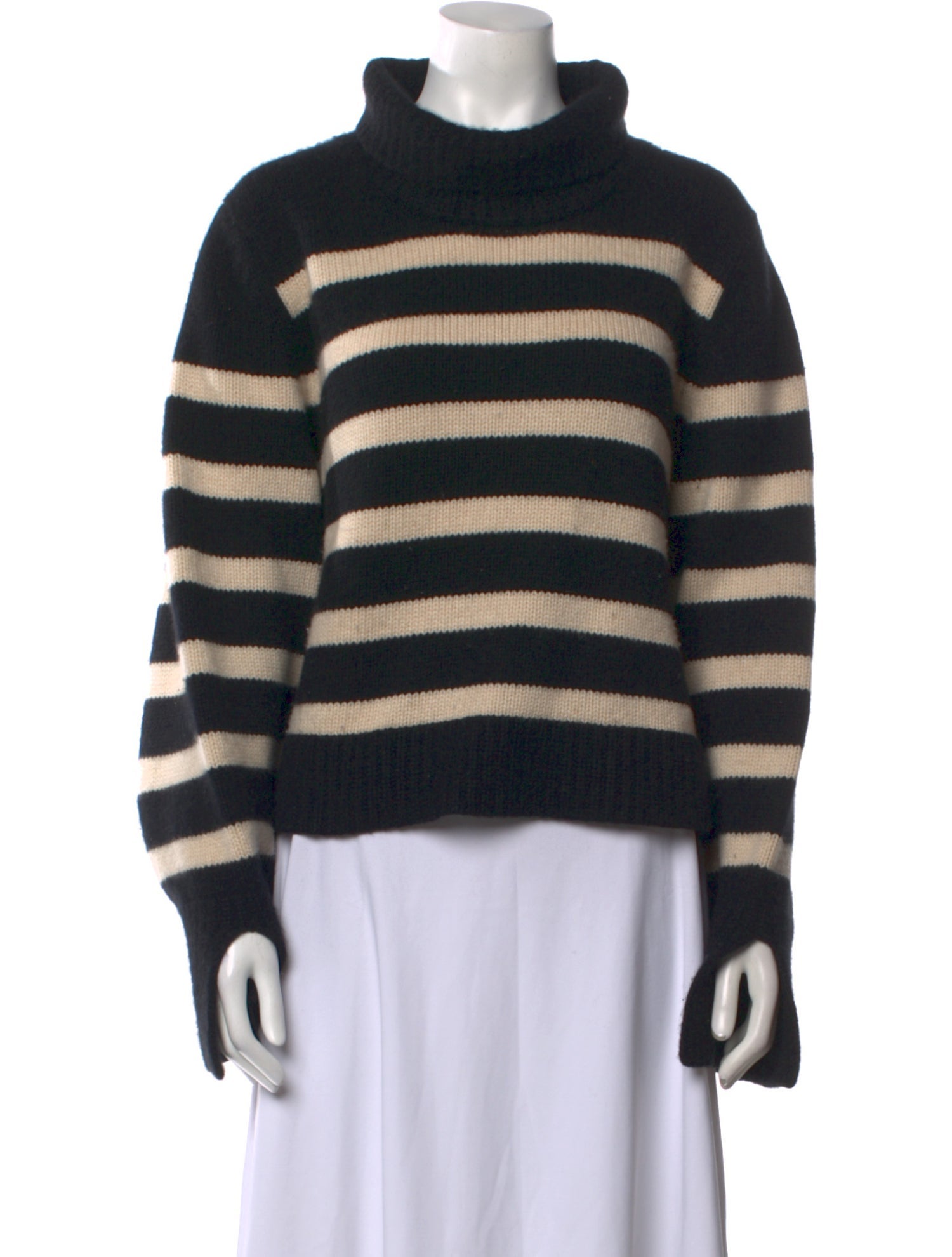 Khaite Cashmere Striped Sweater