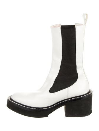 Khaite Leather Chelsea Boots