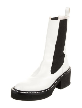 Khaite Leather Chelsea Boots
