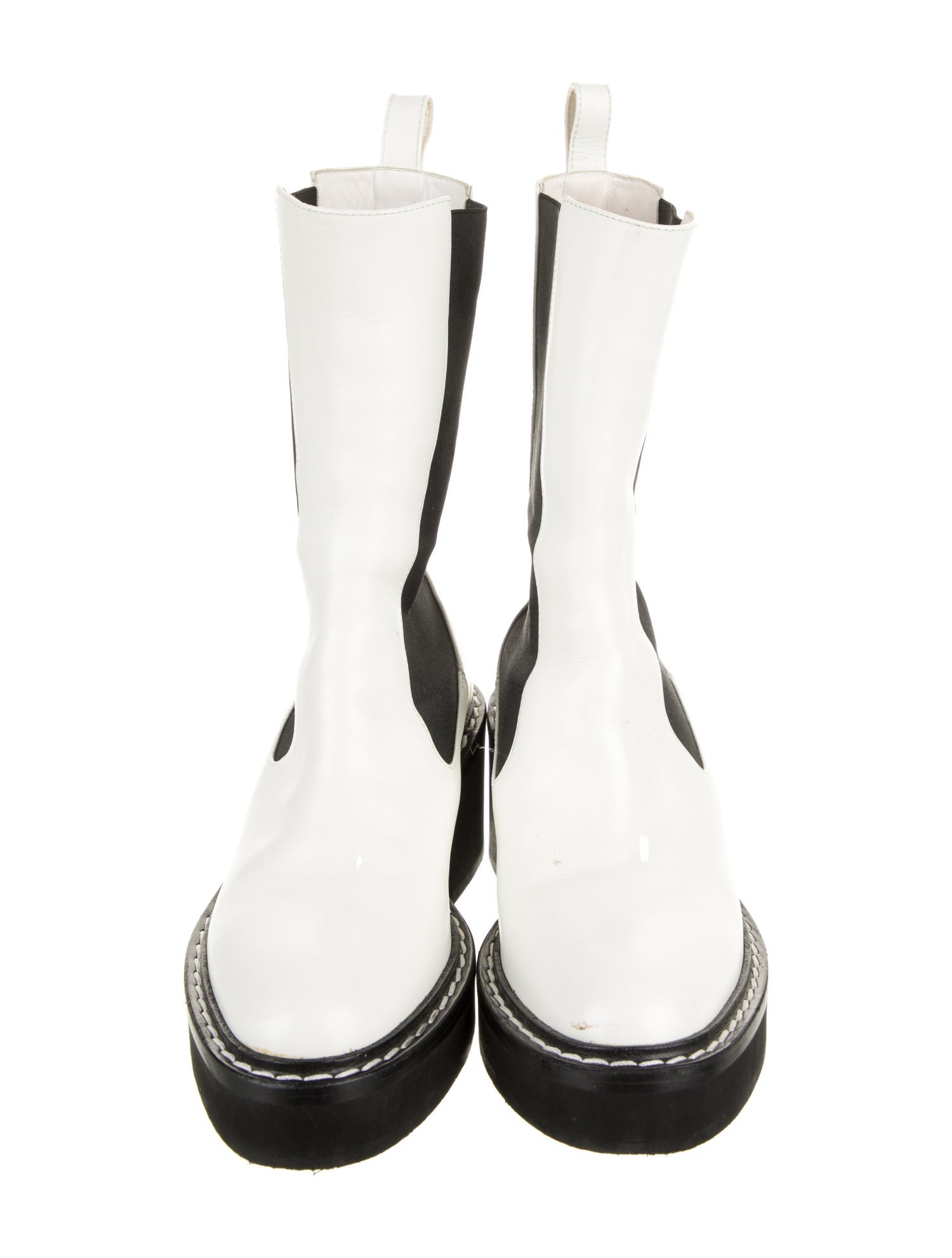 Khaite Leather Chelsea Boots