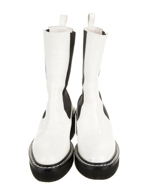 Khaite Leather Chelsea Boots