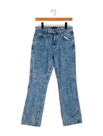 Khaite Mid-Rise Straight Leg Jeans