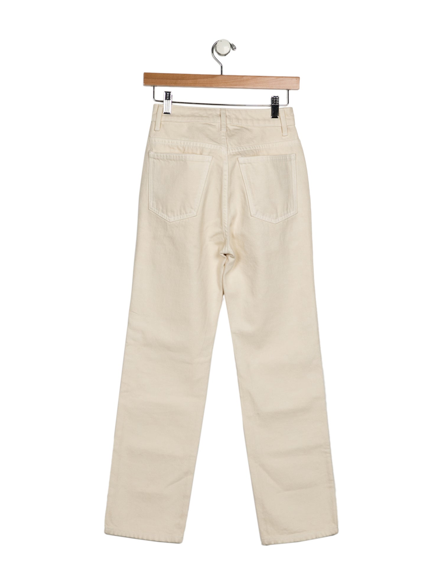 Khaite High-Rise Straight Leg Jeans