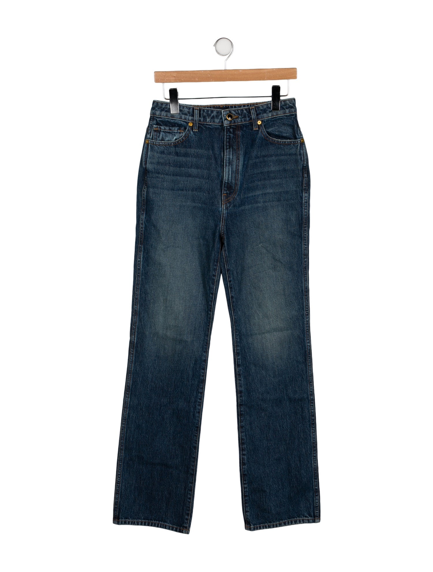 Khaite High-Rise Wide Leg Jeans
