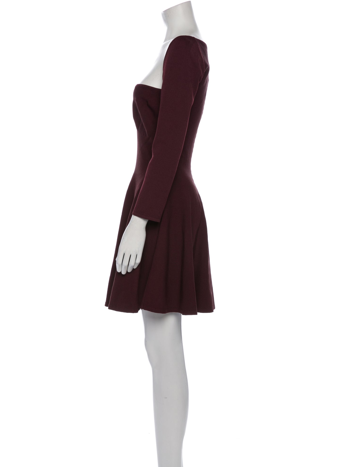 Khaite Square Neckline Mini Dress