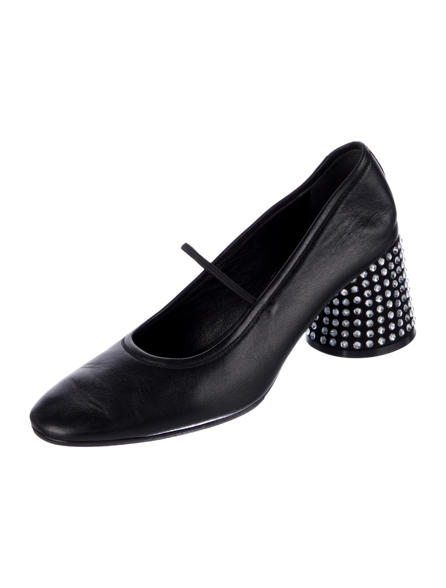 Khaite Leather Crystal Embellishments Pumps