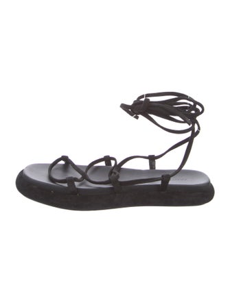 Khaite Suede Gladiator Sandals