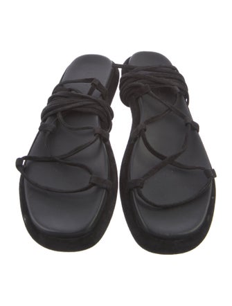 Khaite Suede Gladiator Sandals