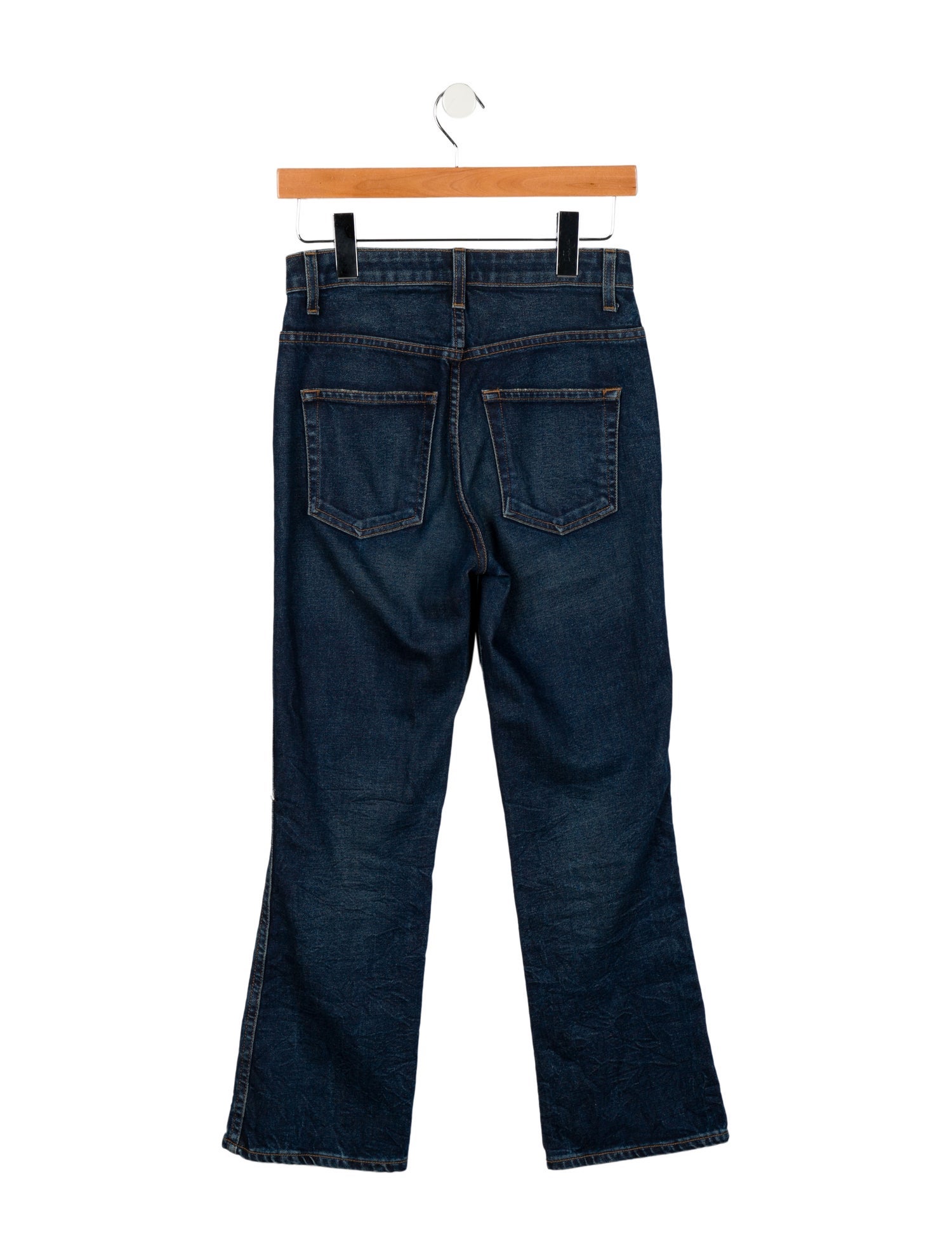 Khaite Mid-Rise Straight Leg Jeans