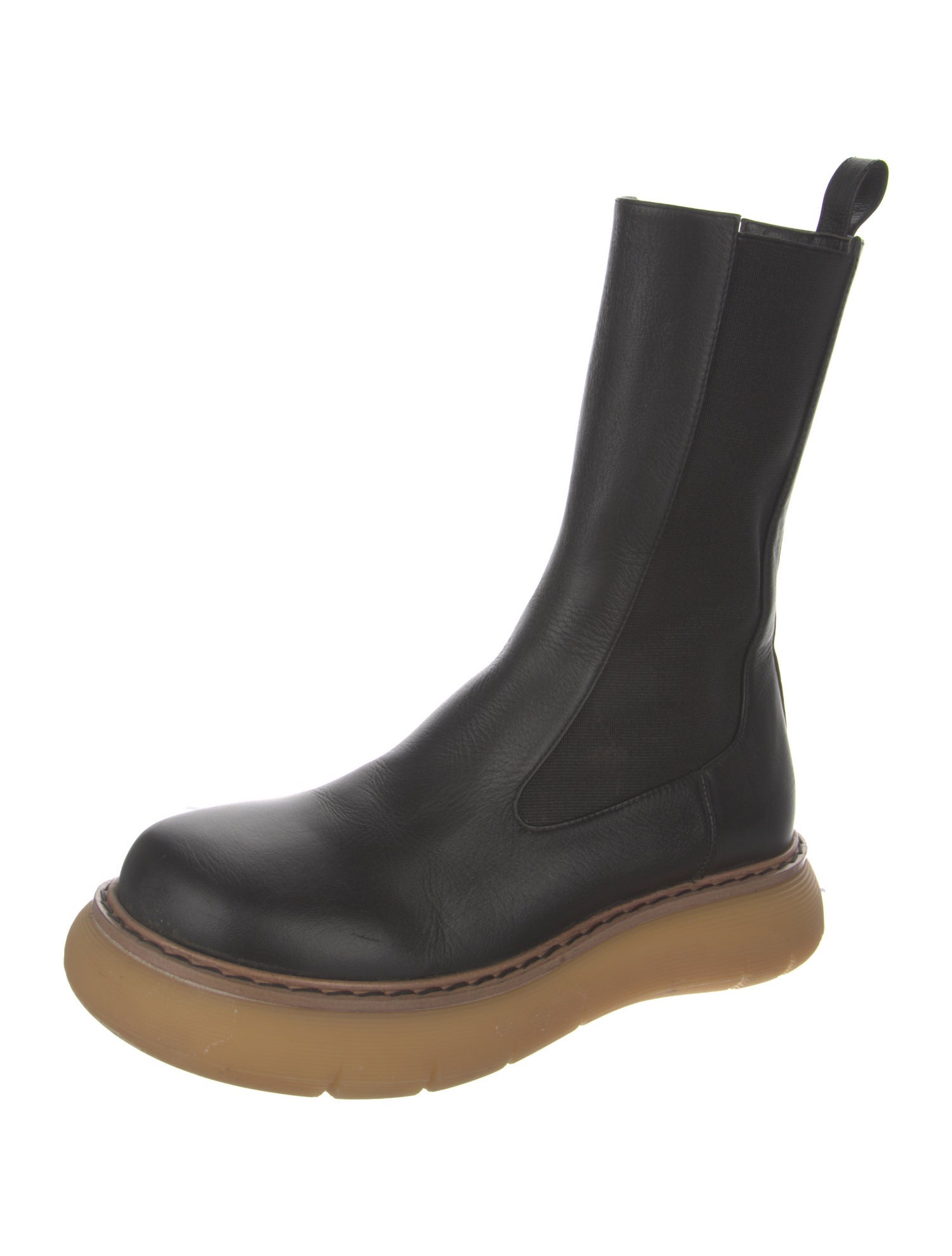 Khaite Leather Chelsea Boots
