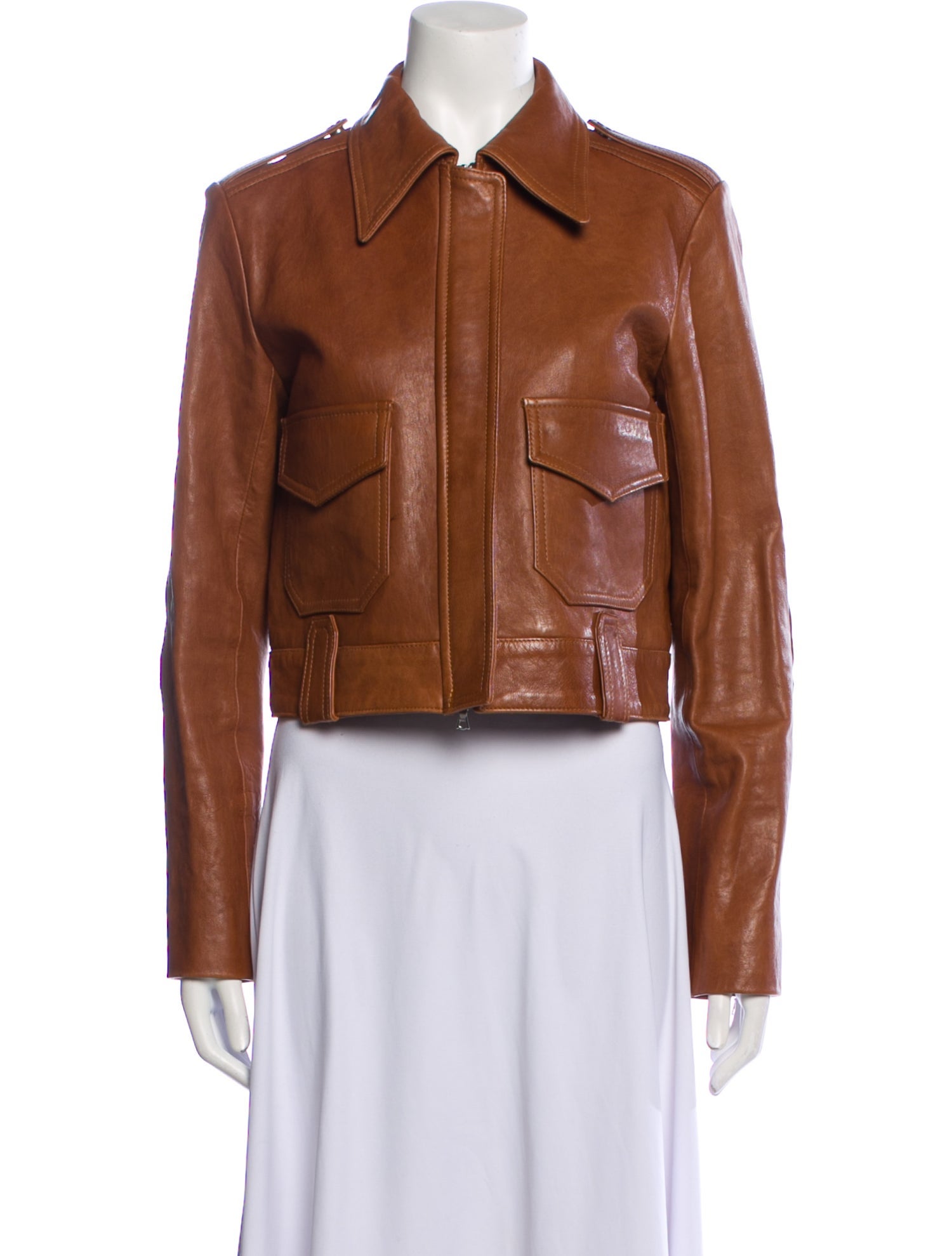 Khaite Leather Biker Jacket
