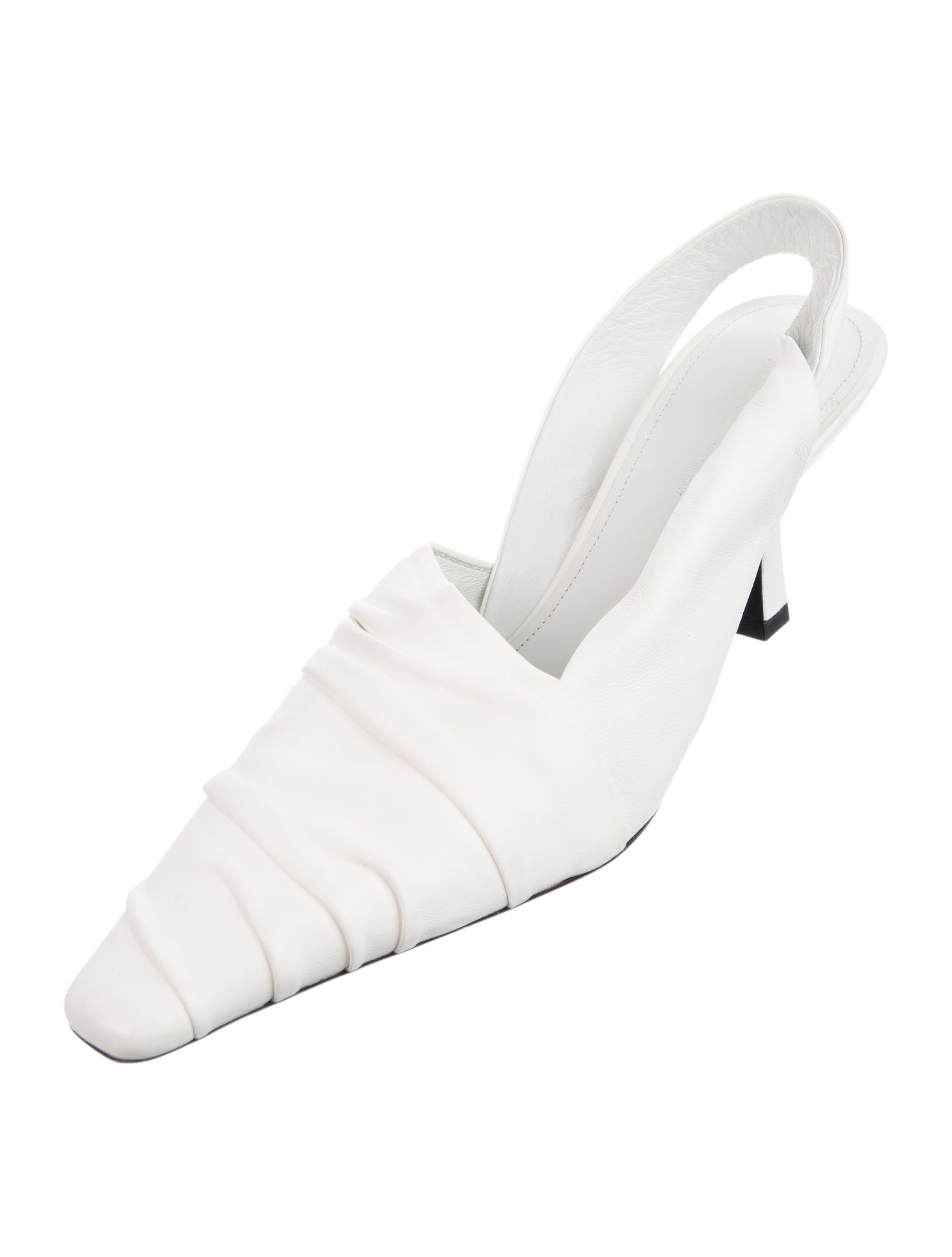 Khaite Leather Slingback Pumps