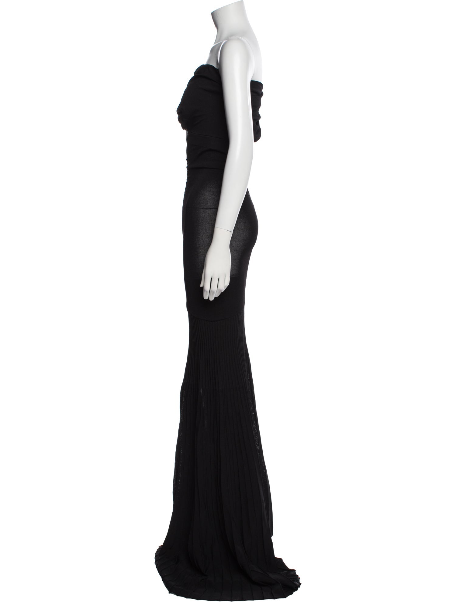 Khaite Strapless Long Dress