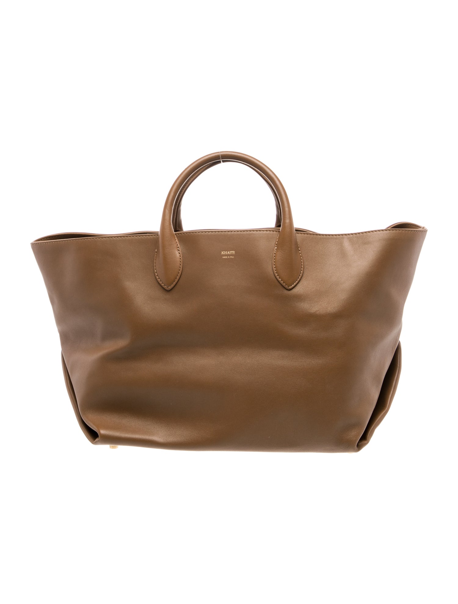 Khaite Leather Top Handle Bag