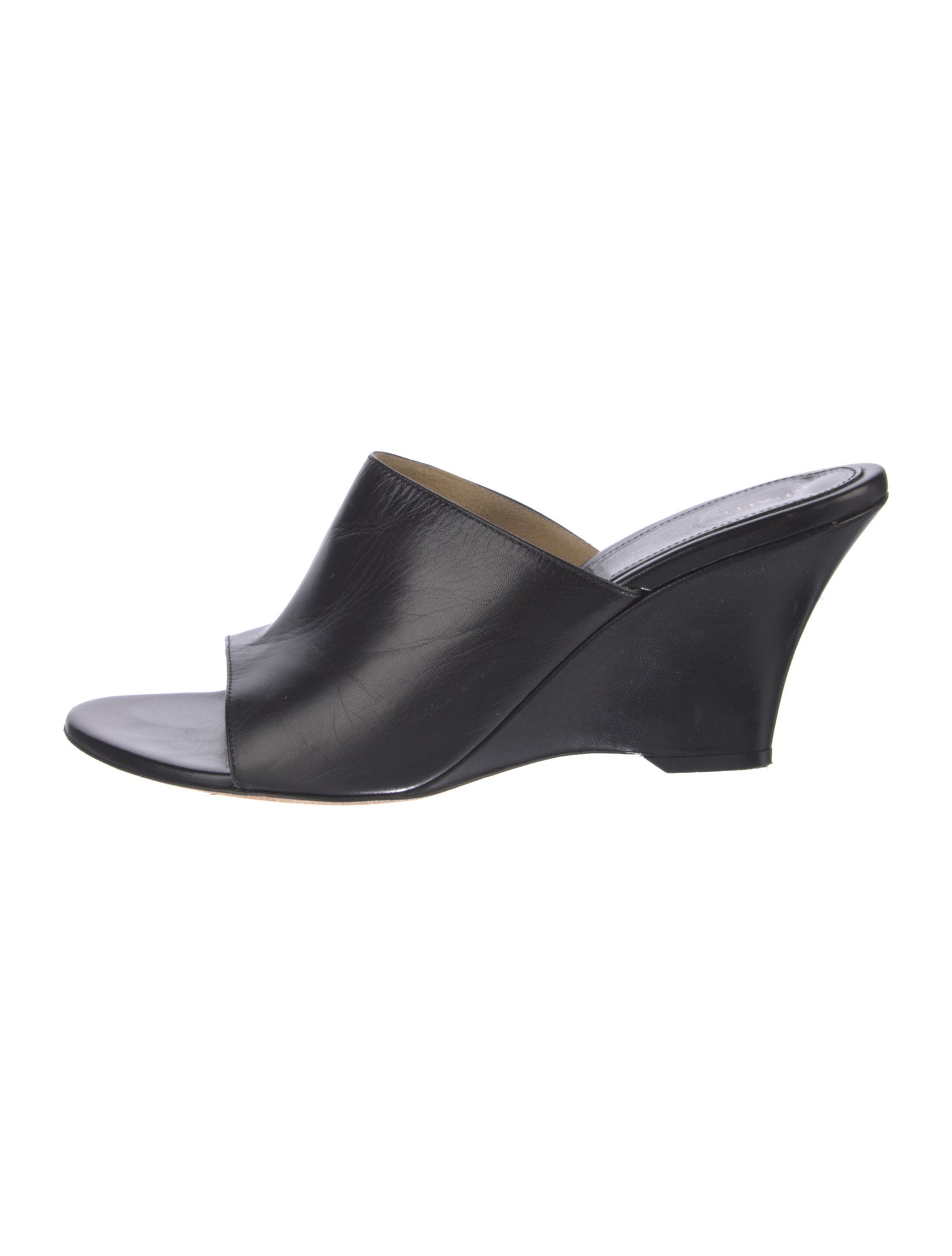 Khaite Leather Slides