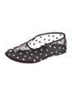 Khaite Mesh Lace Pattern Ballet Flats