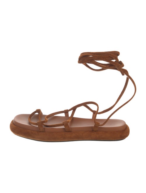 Khaite Suede Gladiator Sandals