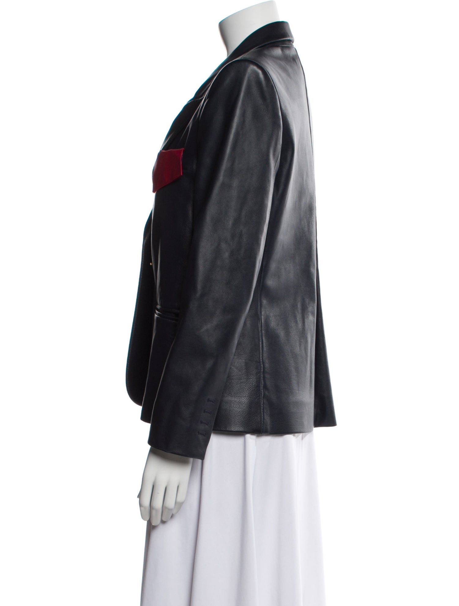 Khaite Leather Blazer