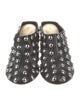 Khaite Leather Studded Accents Mules