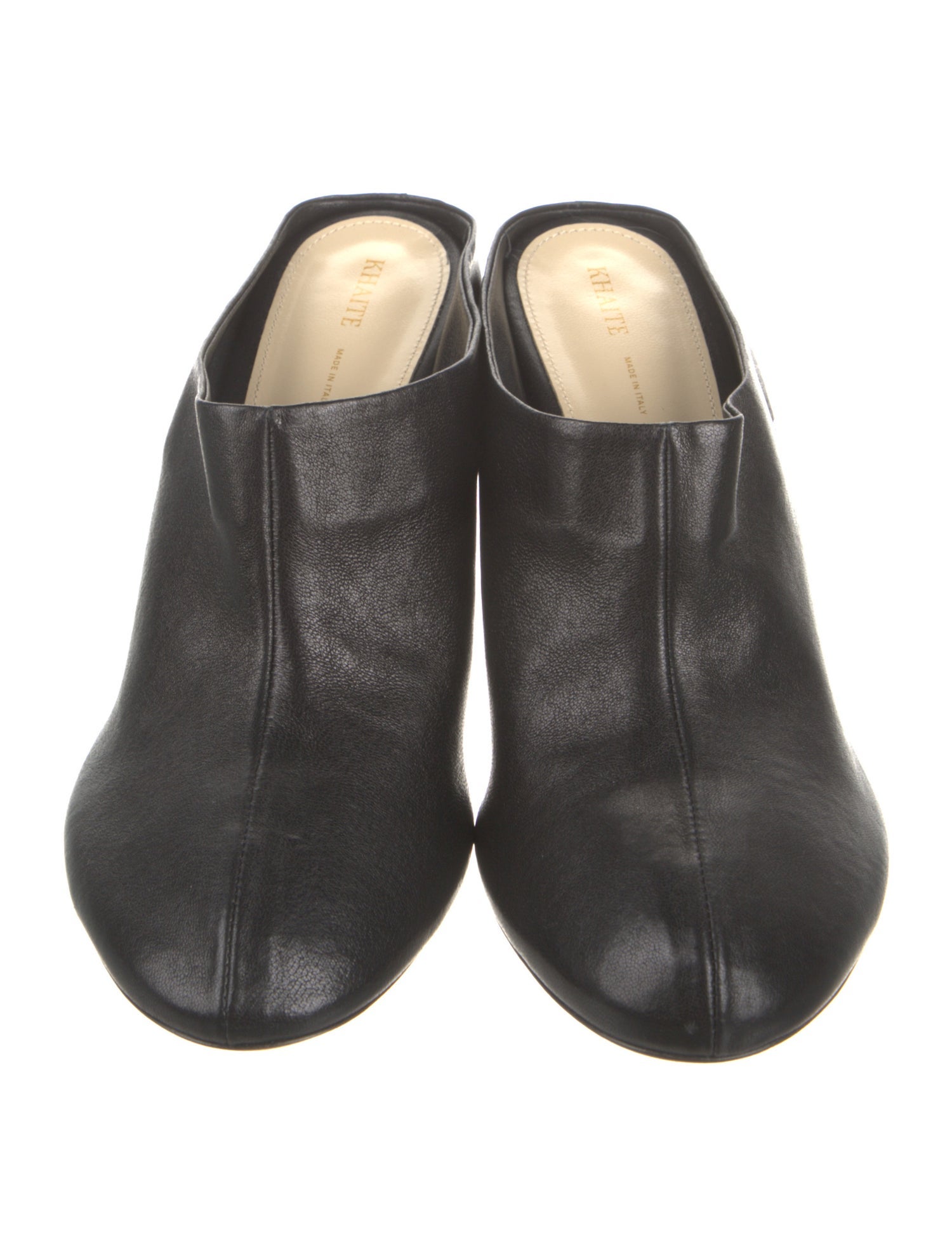 Khaite Leather Mules