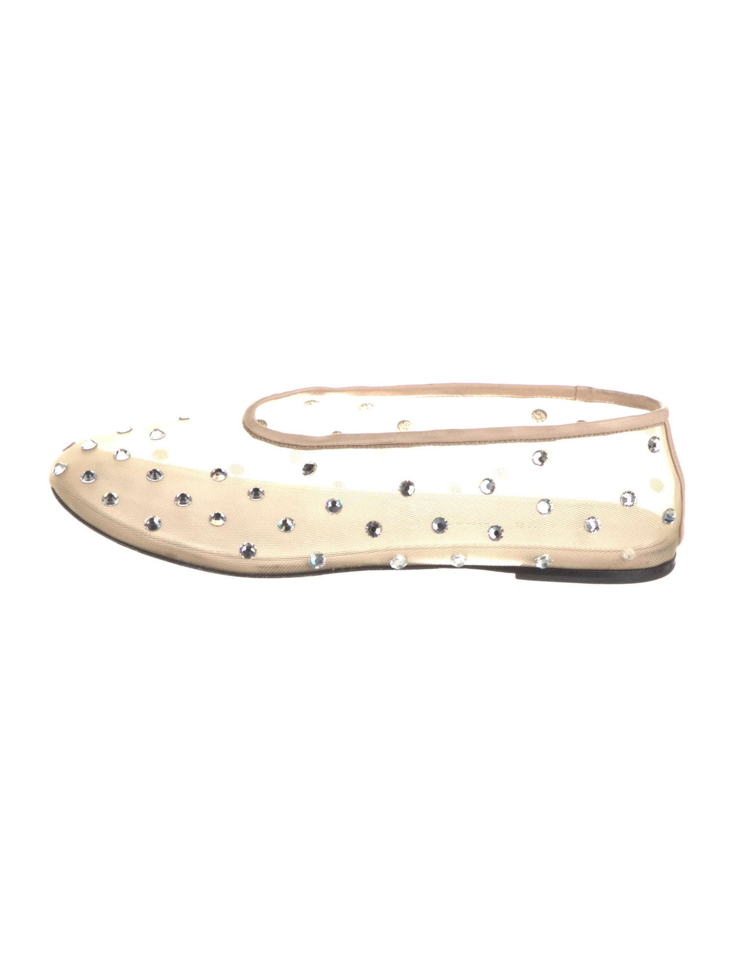 Khaite Mesh Printed Ballet Flats