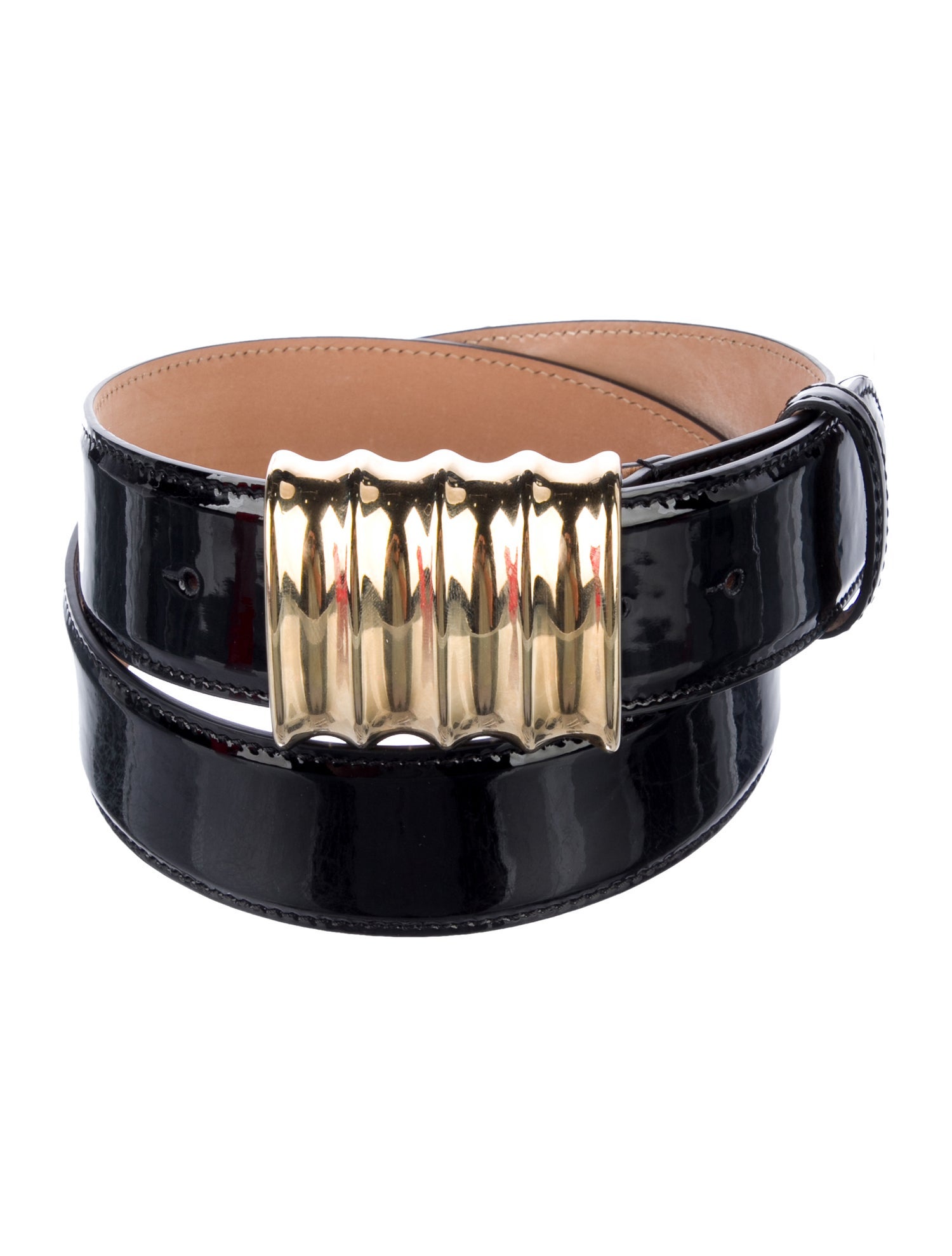 Khaite Patent Leather Waist Belt