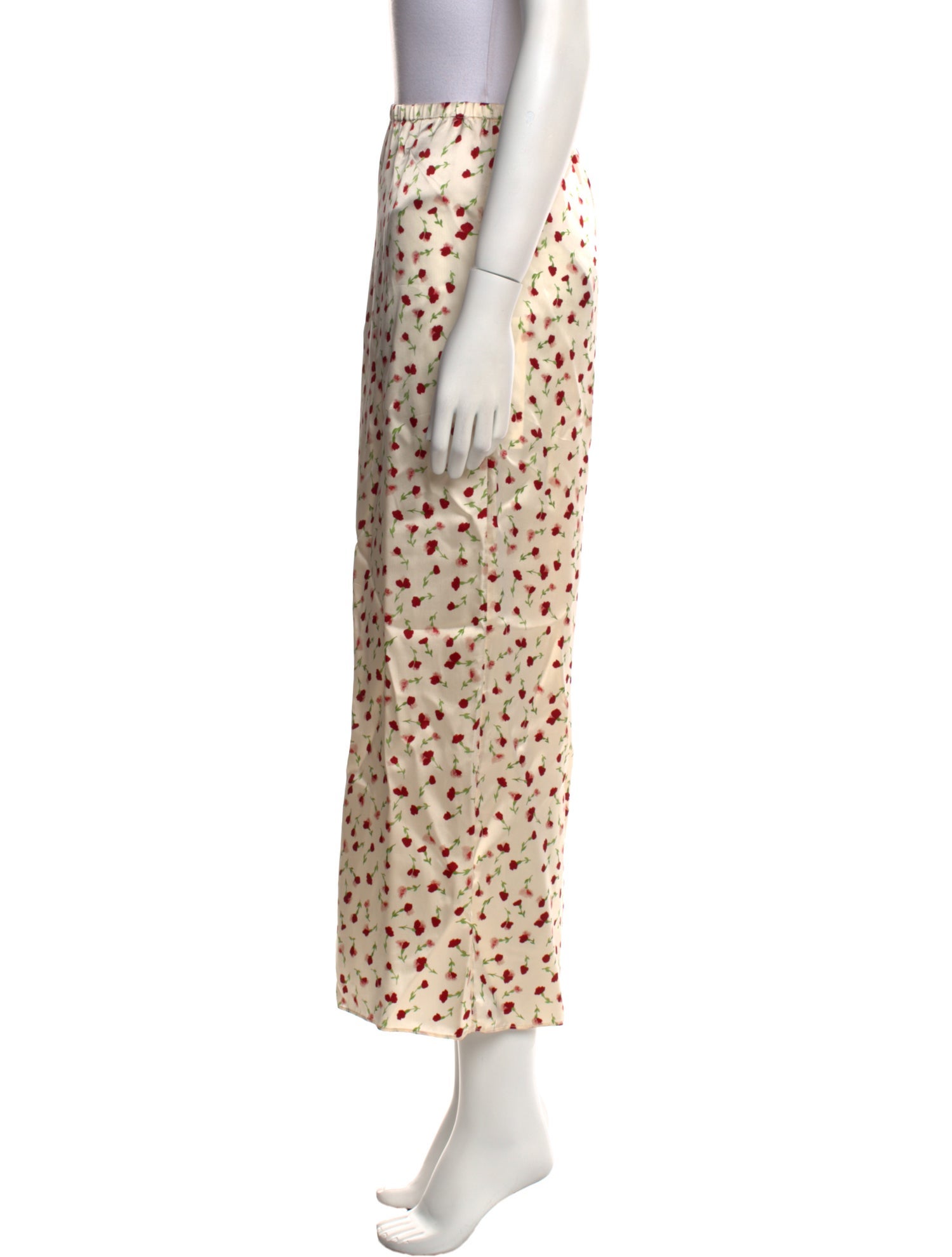 Khaite Floral Print Wide Leg Pants