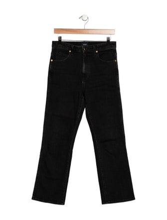 Khaite Mid-Rise Straight Leg Jeans