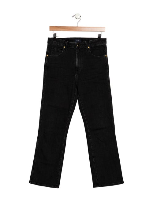Khaite Mid-Rise Straight Leg Jeans