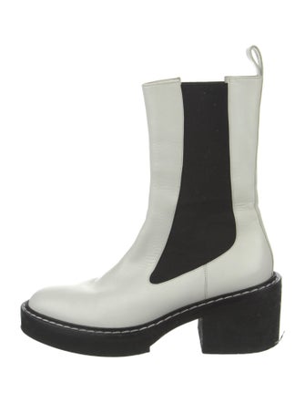 Khaite Leather Chelsea Boots