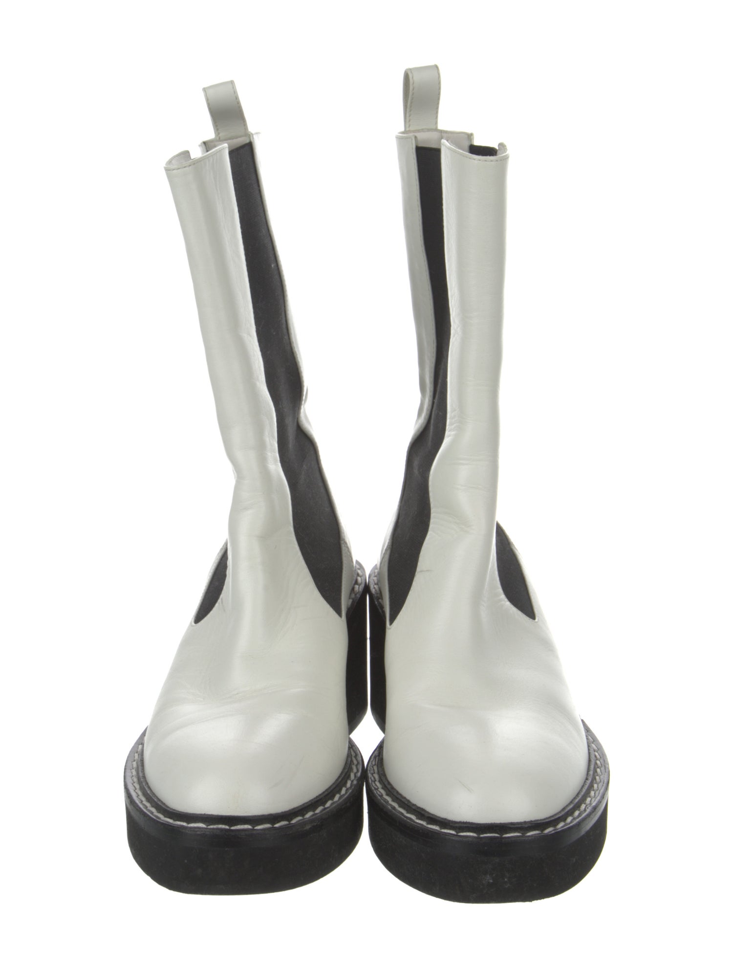 Khaite Leather Chelsea Boots