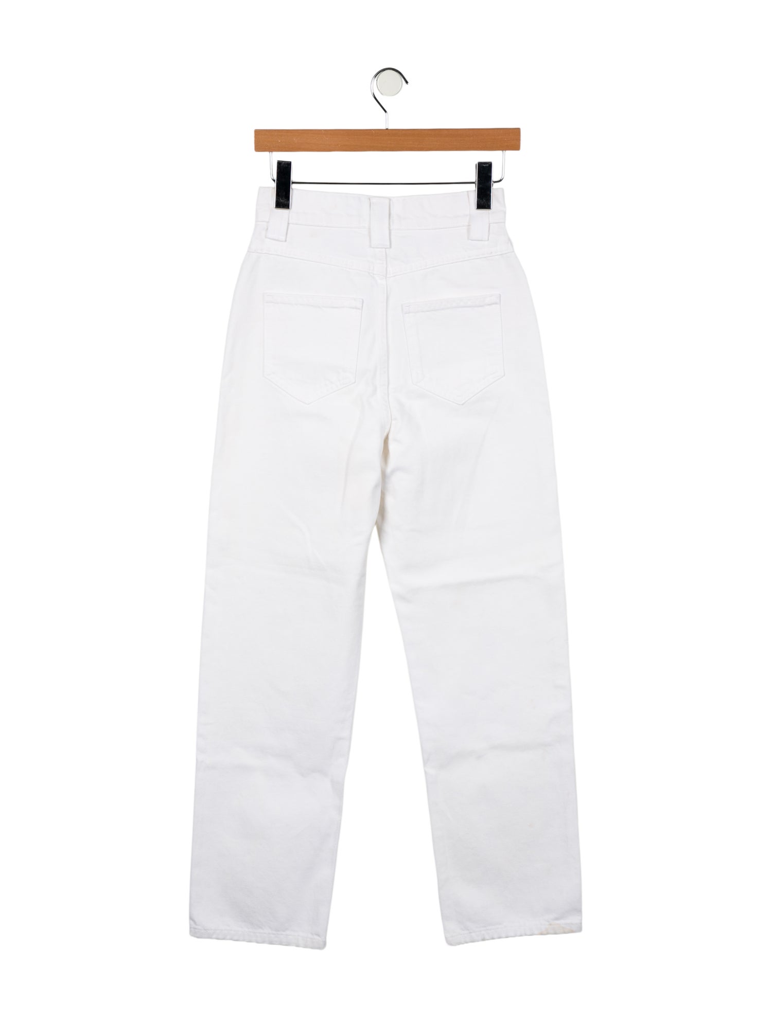 Khaite High-Rise Straight Leg Jeans