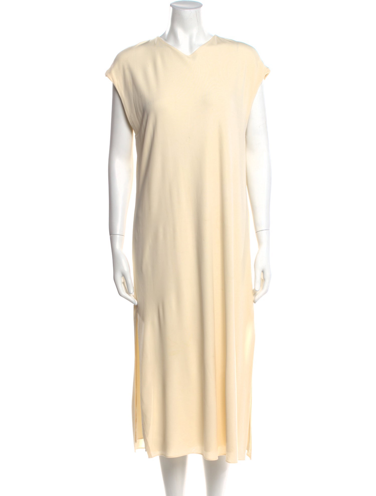 Khaite V-Neck Midi Length Dress