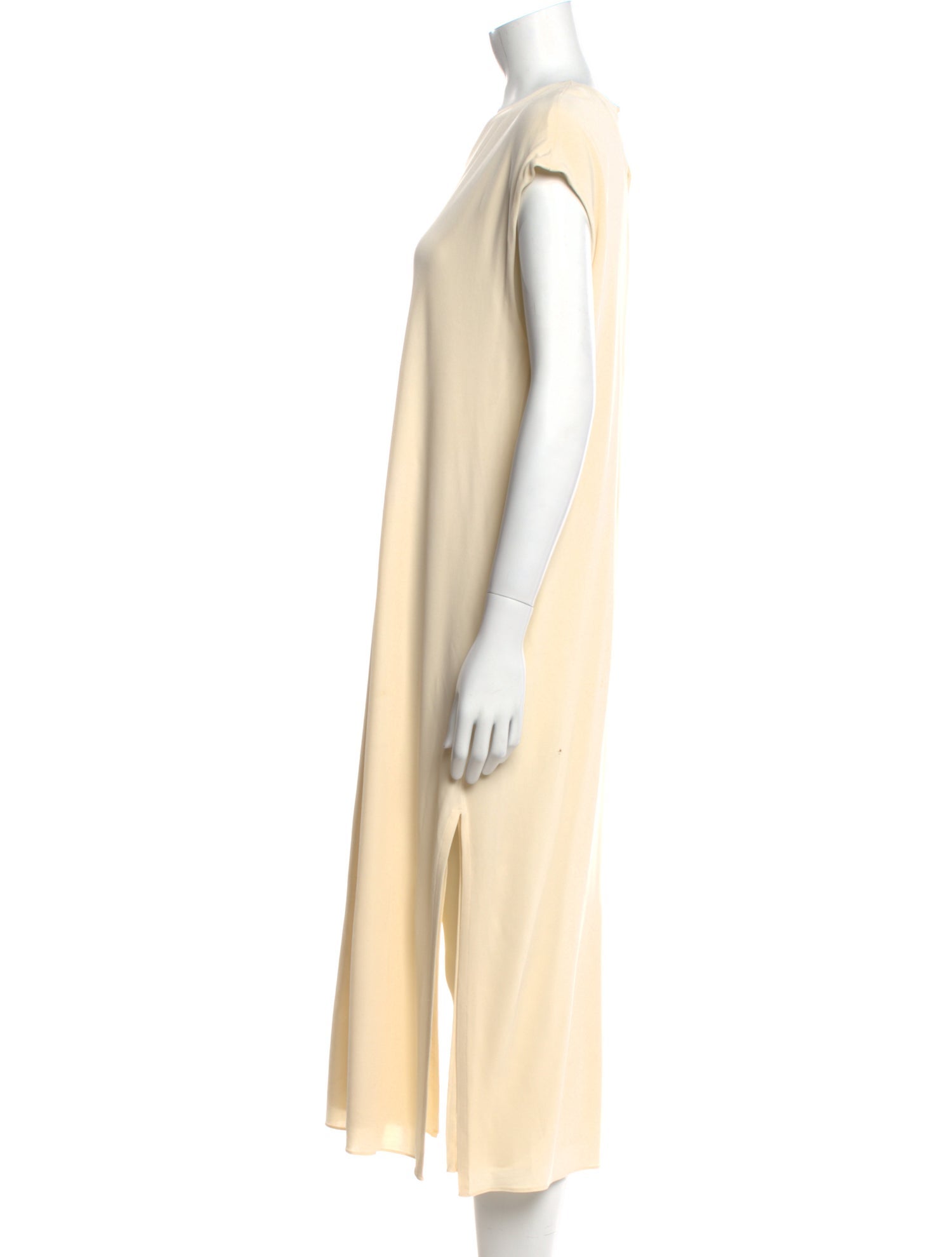 Khaite V-Neck Midi Length Dress