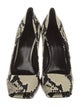 Khaite Embossed Leather Animal Print Pumps