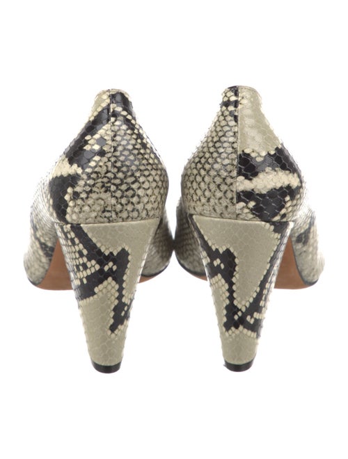 Khaite Embossed Leather Animal Print Pumps