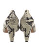Khaite Embossed Leather Animal Print Pumps