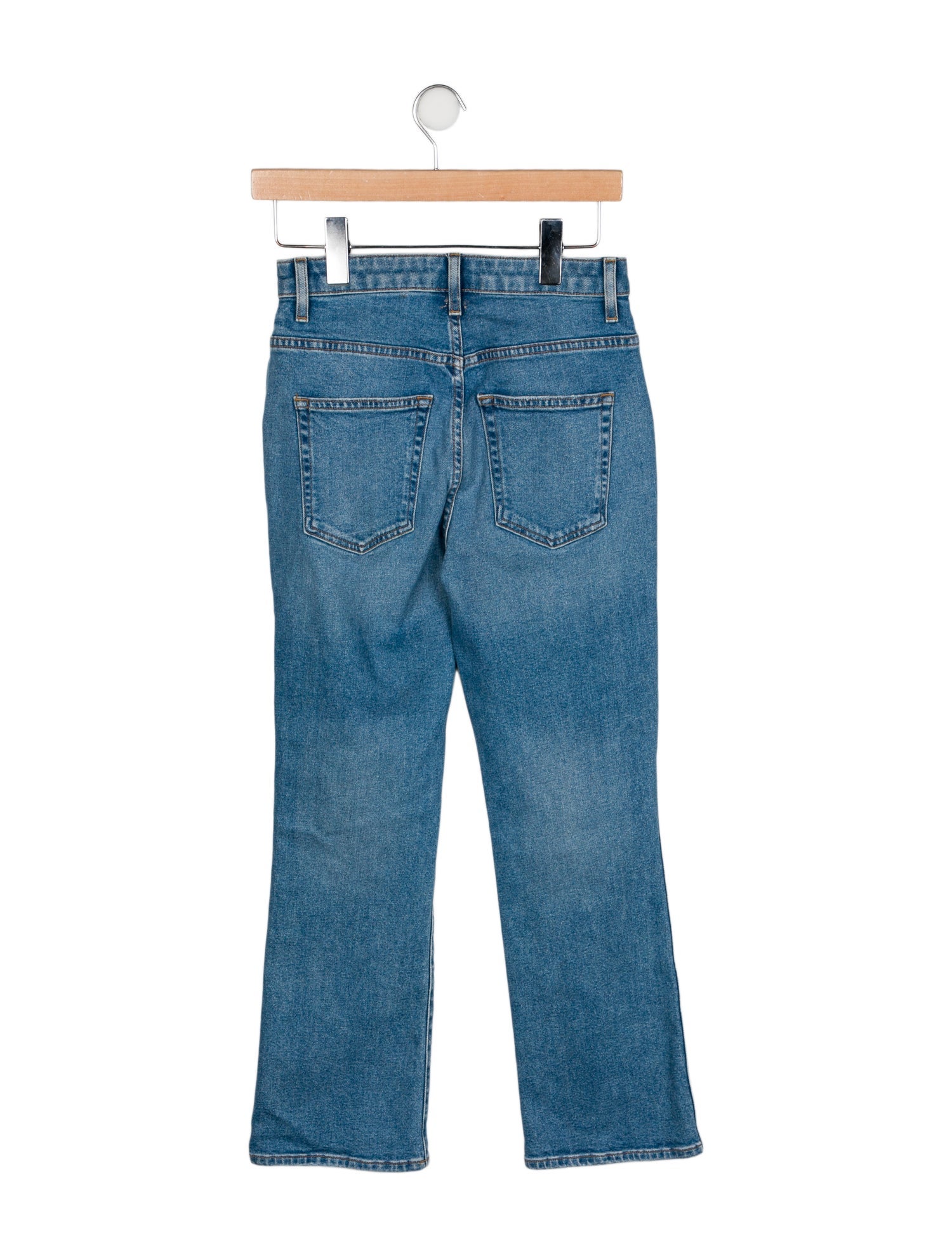 Khaite Mid-Rise Straight Leg Jeans