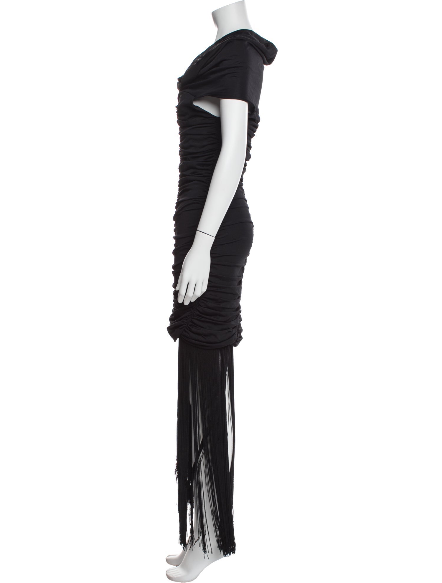 Khaite Cowl Neck Mini Dress