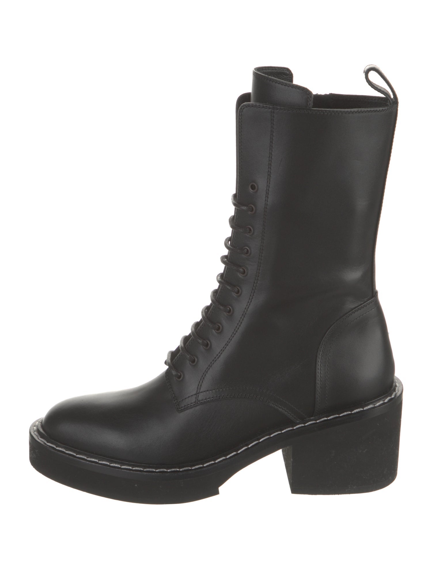 Khaite Leather Combat Boots