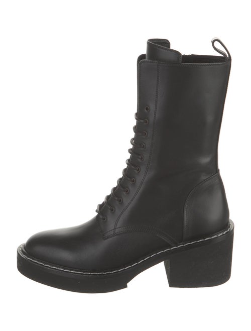 Khaite Leather Combat Boots