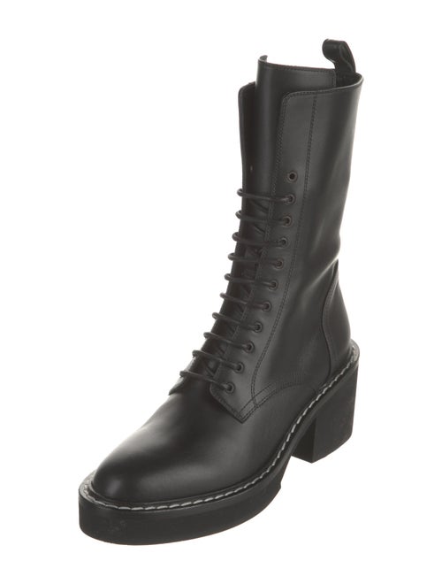 Khaite Leather Combat Boots