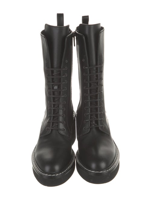 Khaite Leather Combat Boots